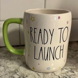 Rae Dunn Disney Pixar Toy Story Alien “Ready to Launch” Mug Green Handle
